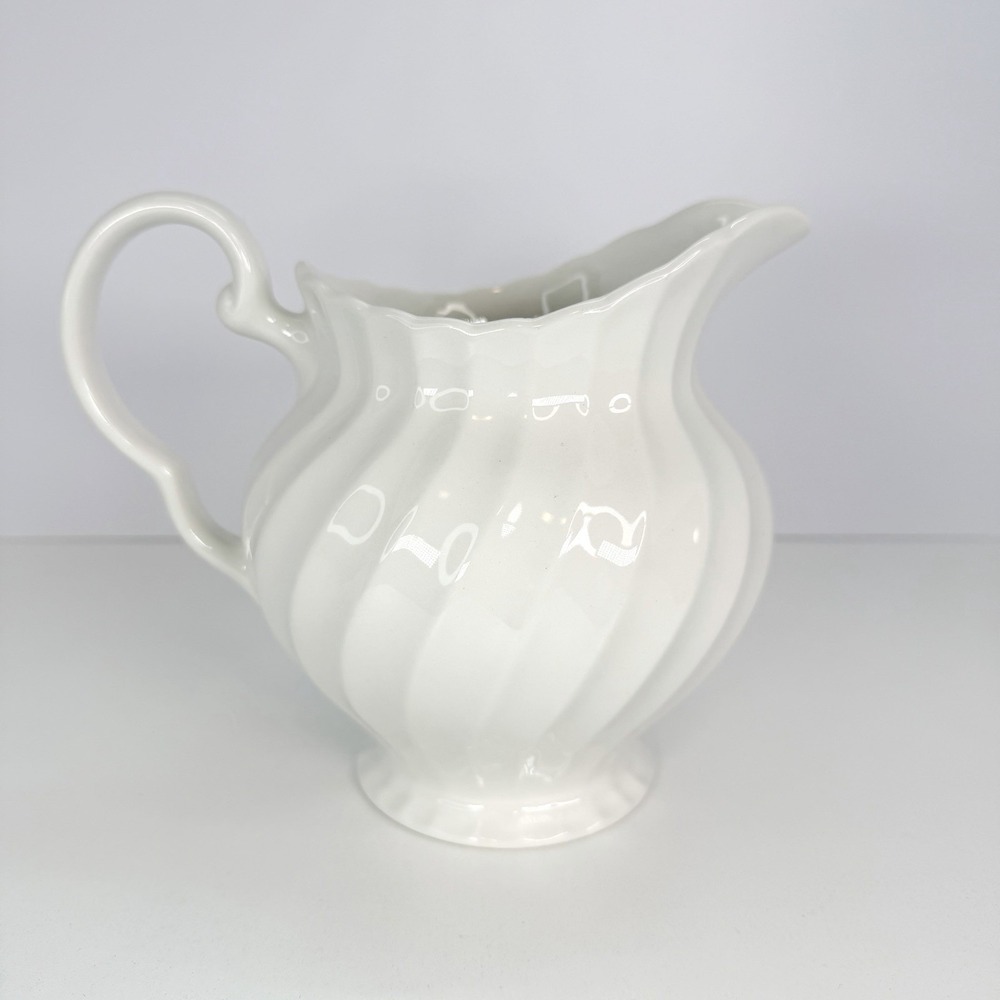 Ironstone Creamer Pitcher‎ Serving Jug 6" Tall Regency By Johnson Bros Vintage